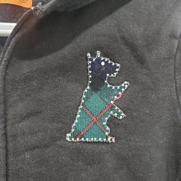 Juicy Couture classic Yorkie terrier black zip up hoodie - Picture 3 of 8